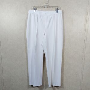 2/$20 04105 J. Jill Wearever cream knit pull on pleated pants L NEW